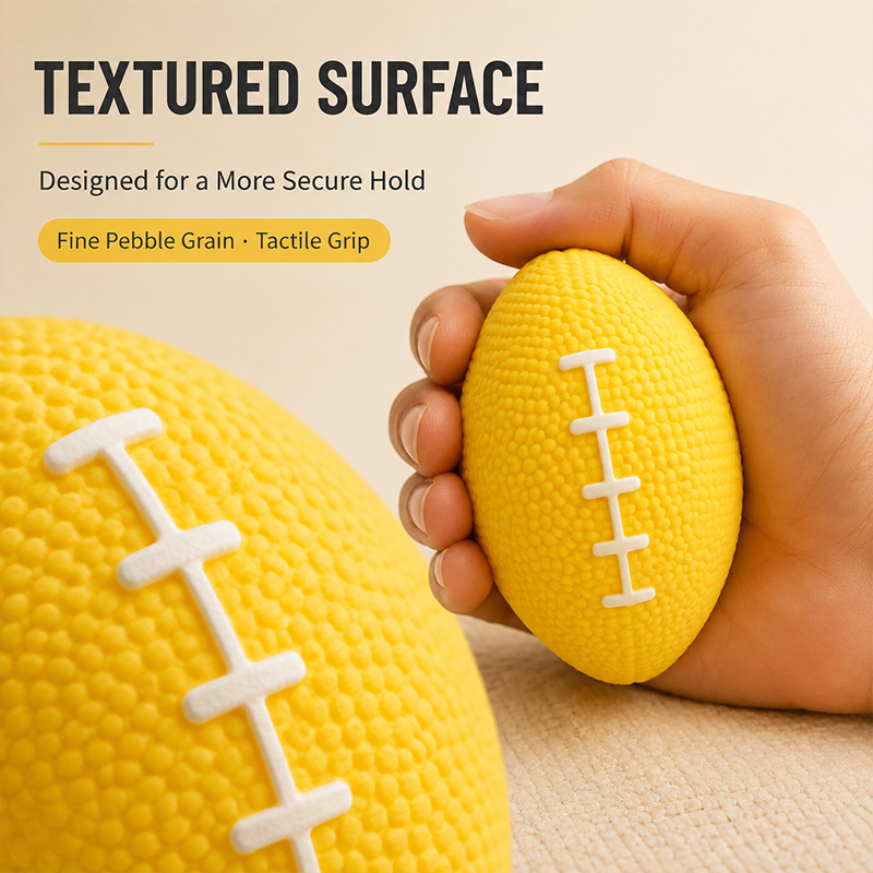 Rugby Training Ball - Palla Antistress in Silicone a Forma