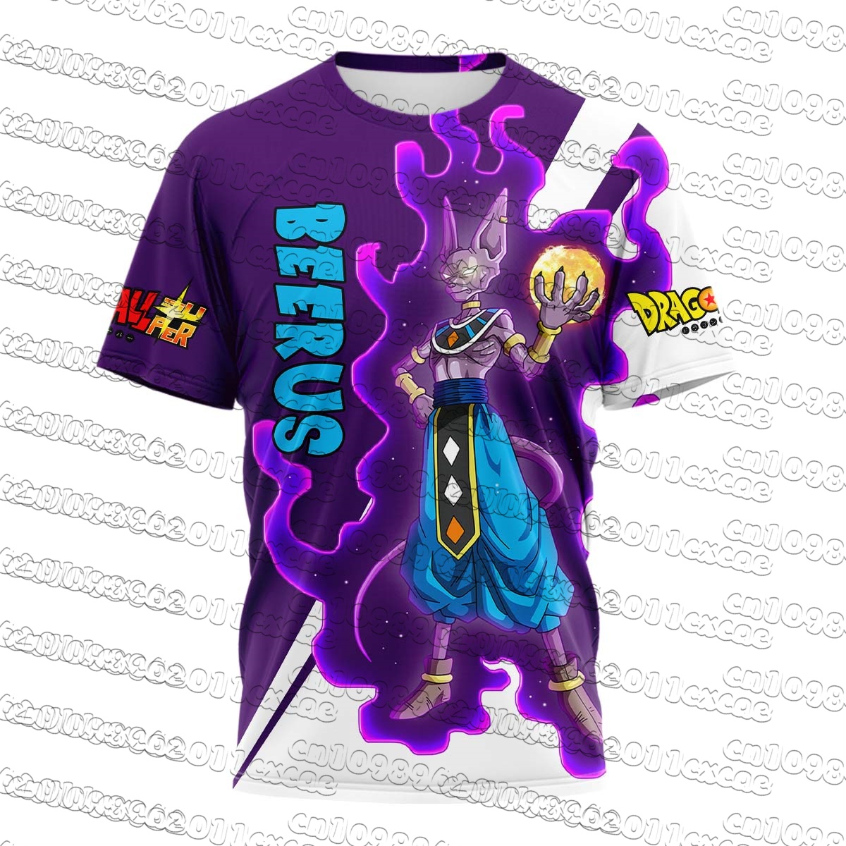 Sports Equipment Resale - Maglietta da Uomo Dragon Ball Beerus,